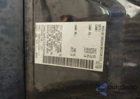 2018 Nissan Altima 2.5 S z USA, uszkodzony, nr VIN 1N4AL3AP0JC207907